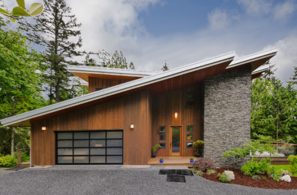 Atap Miring dengan Gaya Kontemporer